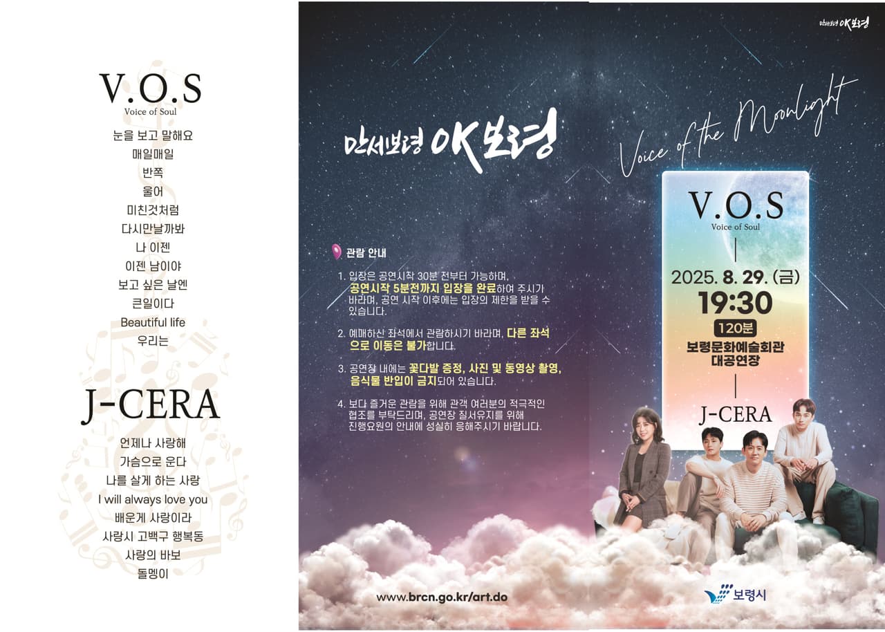 V.O.S & J-CERA 콘서트 [보령] promotional image 2