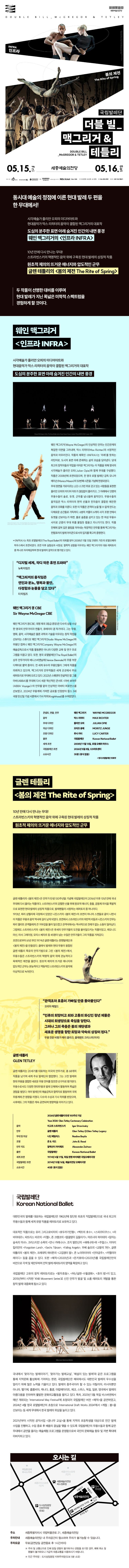 국립발레단, 더블 빌_맥그리거 & 테틀리 [세종] 소개 이미지 1