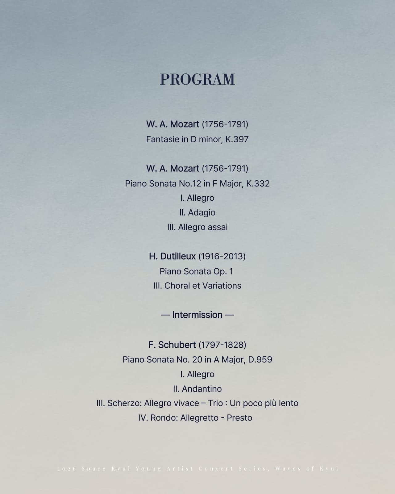 공간결 하우스 콘서트, 영아티스트 콘서트: 결의 파동 vol.1 피아니스트 황준이 [부산] 소개 이미지 3