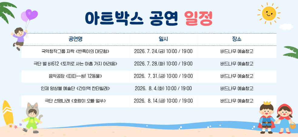 어린이를 위한 문화공연지원: 여름방학 문화여행을 떠나자! [양구] 소개 이미지 2