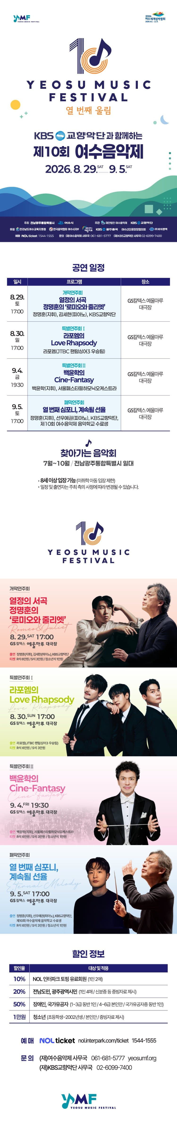 제10회 KBS 교향악단과 함께하는 여수 음악제, 특별연주회 Ⅱ. 백윤학의 Cine-Fantasy 소개 이미지 1