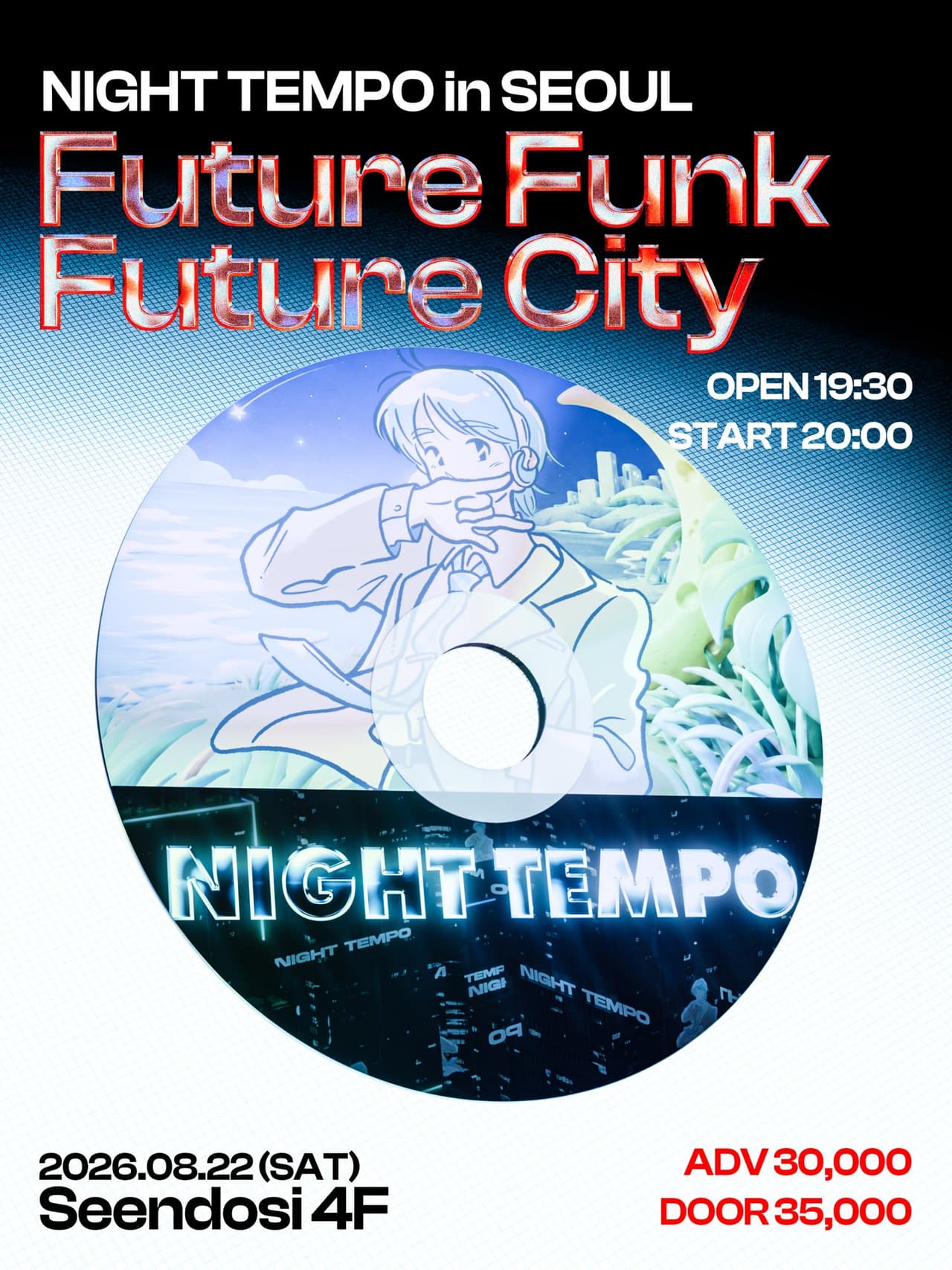 NIGHT TEMPO in SEOUL: Future Funk, Future City promotional image 1