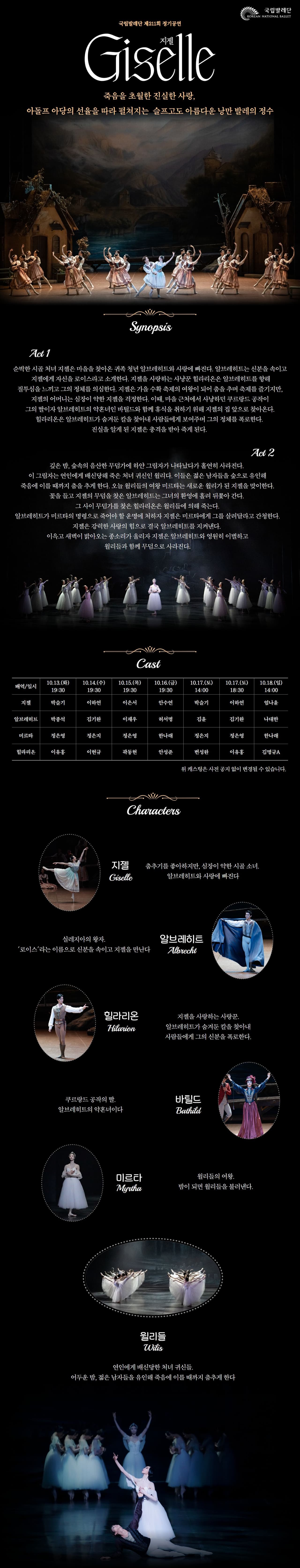 국립발레단, 지젤 소개 이미지 1