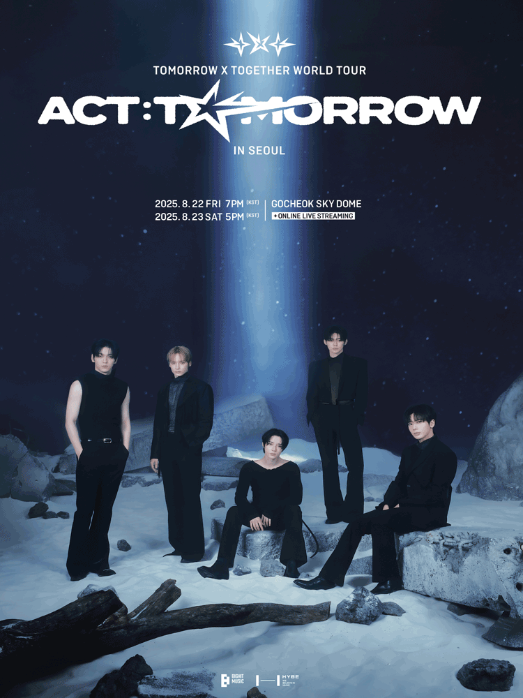 TOMORROW X TOGETHER WORLD TOUR, ACT: TOMORROW [서울] performance poster