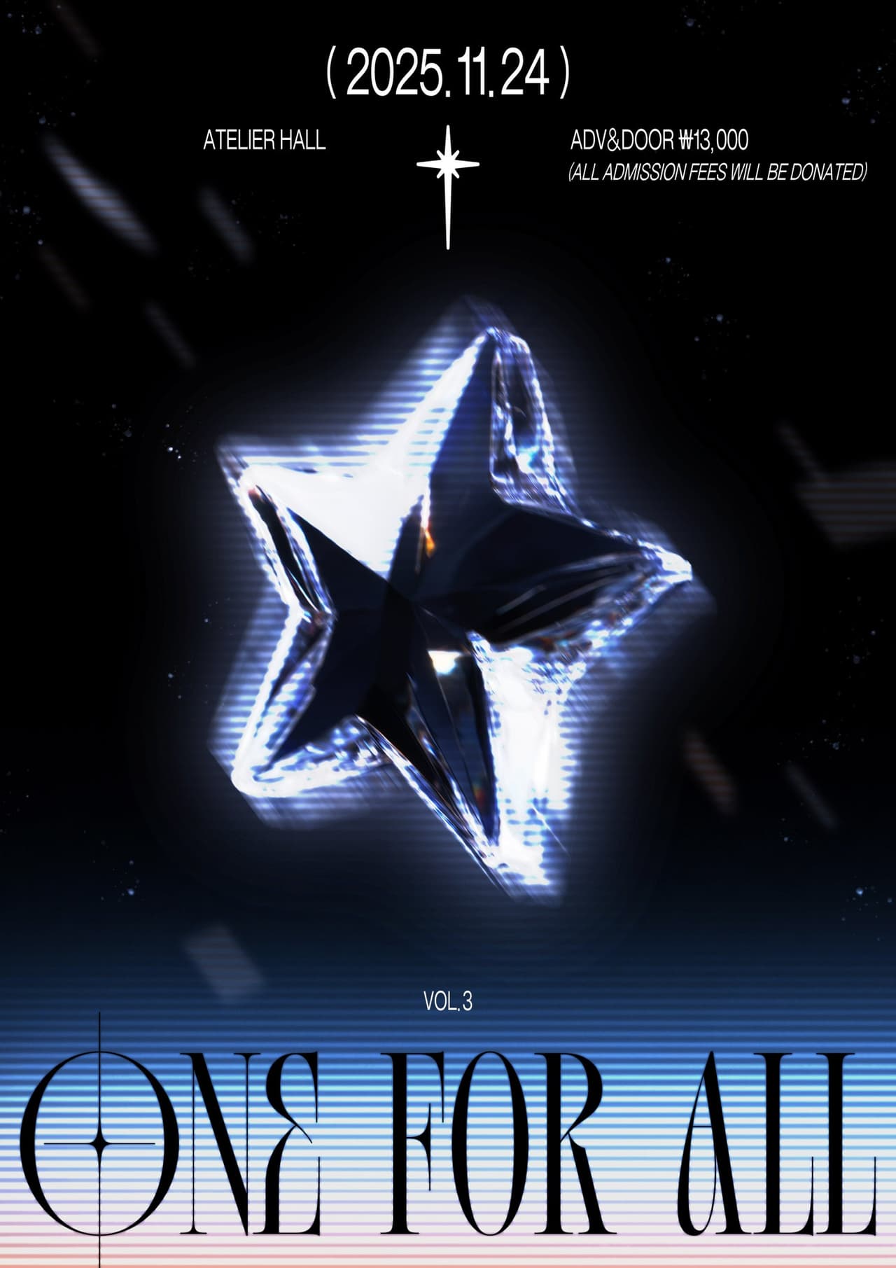 One for all vol.3 공연 포스터