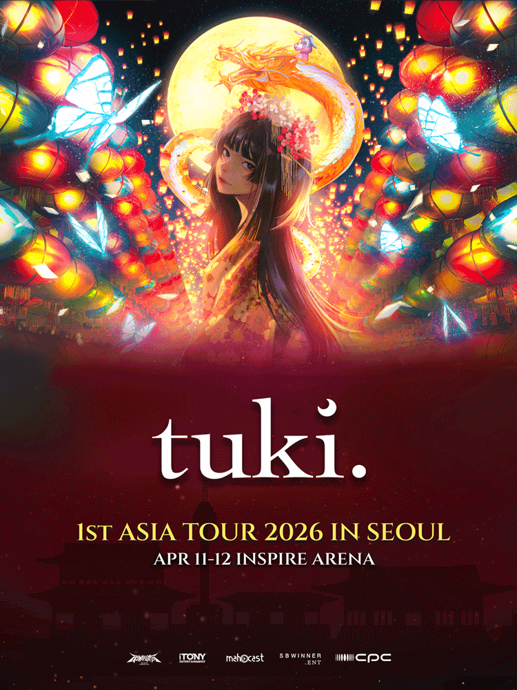 tuki. 1ST ASIA TOUR [서울] 공연 포스터