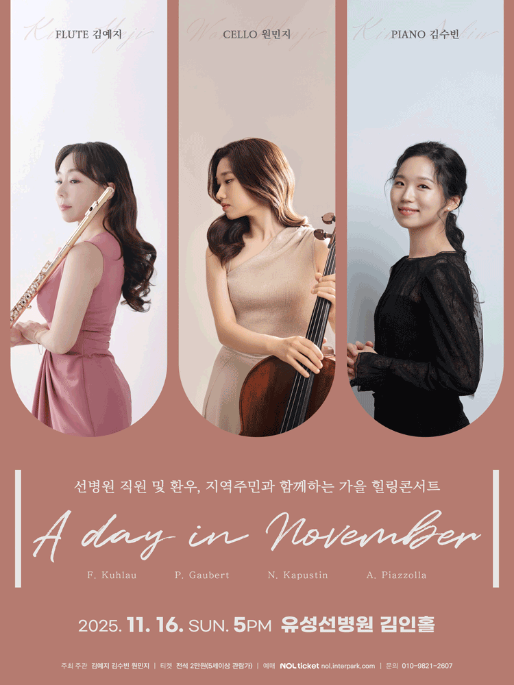 가을 힐링콘서트: A day in November [대전] 공연 포스터