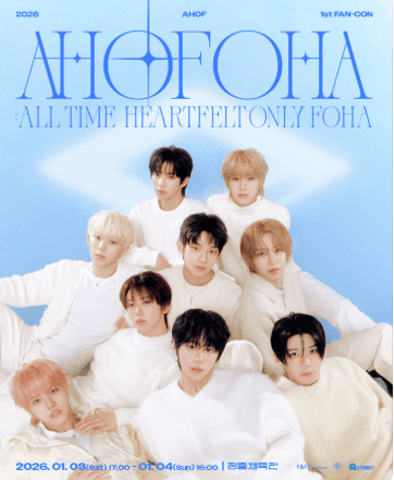 AHOF 1st FAN-CON, AHOFOHA: All time Heartfelt Only FOHA 공연 포스터