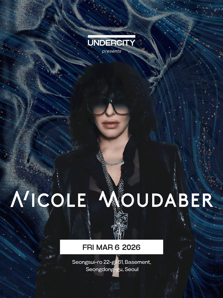 UNDERCITY presents Nicole Moudaber 니콜 무데이버 내한 공연 공연 포스터