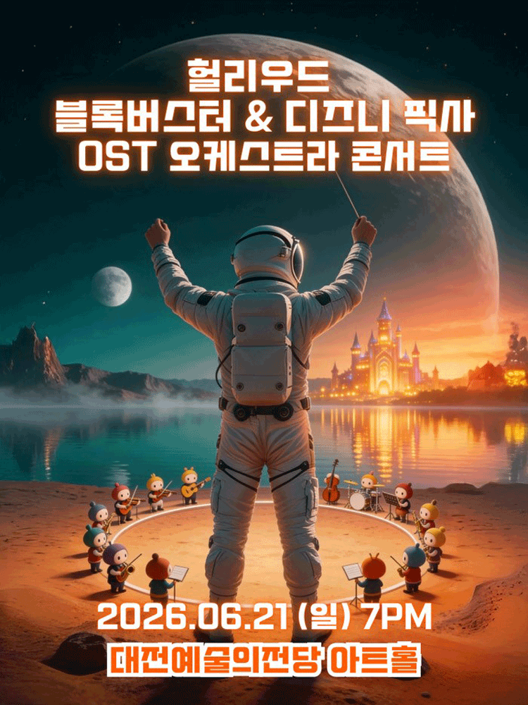헐리우드 블록버스터 & 디즈니 픽사 OST 오케스트라 콘서트 [대전] 공연 포스터
