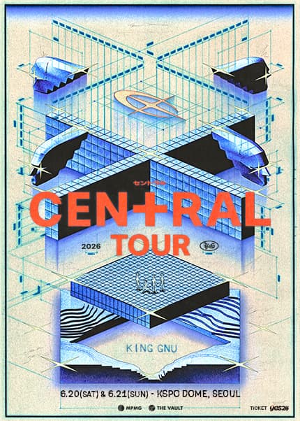 King Gnu CEN+RAL Tour [서울] 공연 포스터