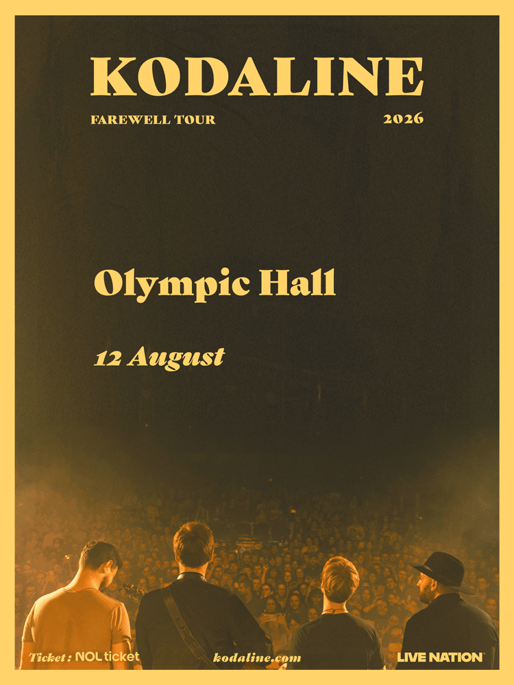코다라인 내한공연 Kodaline Farewell Tour 공연 포스터