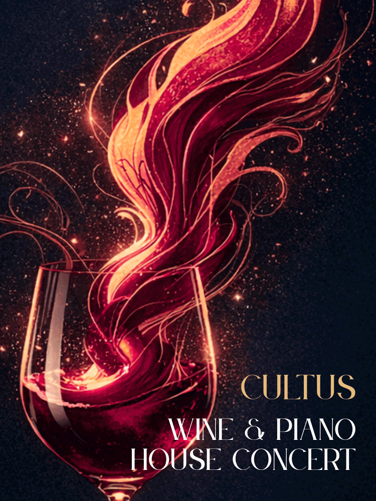 CULTUS, Wine & Piano House concert (쿨투스, 와인 & 피아노 하우스 콘서트) 공연 포스터
