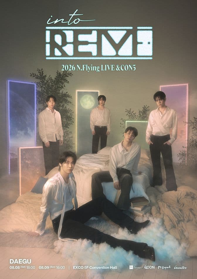 N.Flying LIVE, &CON5: into REM [대구] 공연 포스터