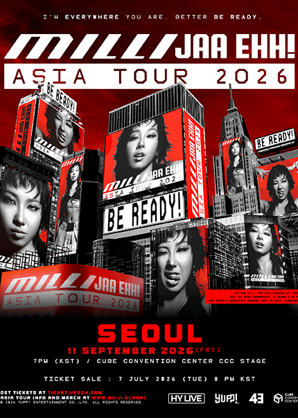 HY LIVE SERIES & MILLI MILLI JAA EHH! ASIA TOUR IN SEOUL 공연 포스터