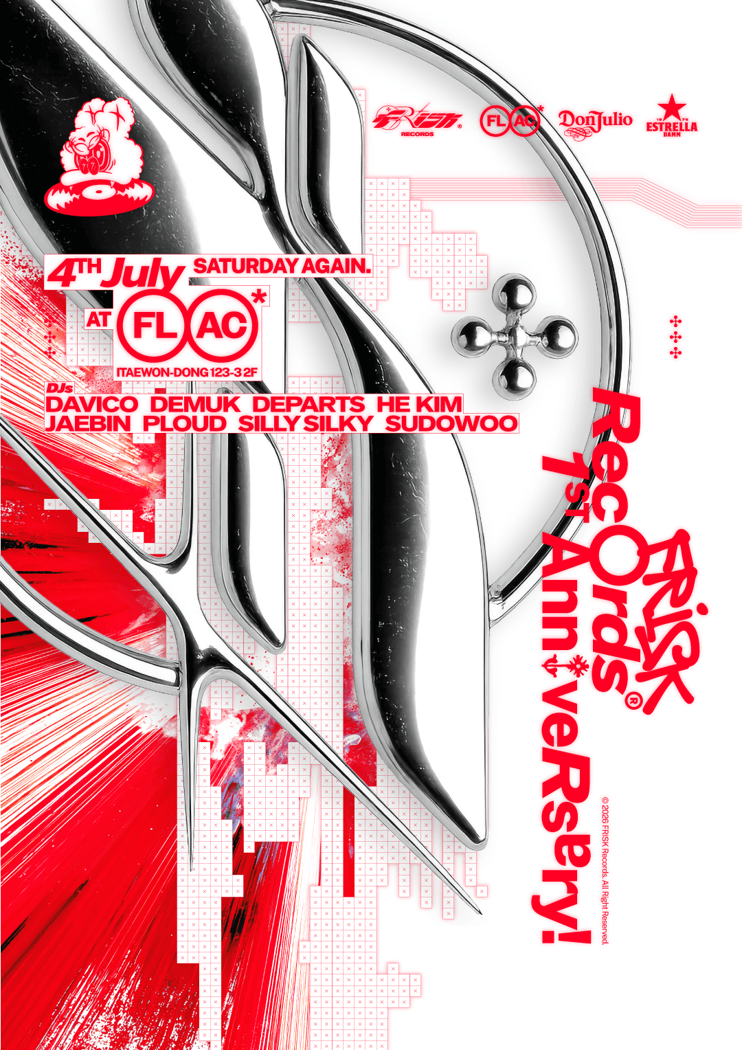 FRISK RECORDS 1st ANNIVERSARY promotional image 1