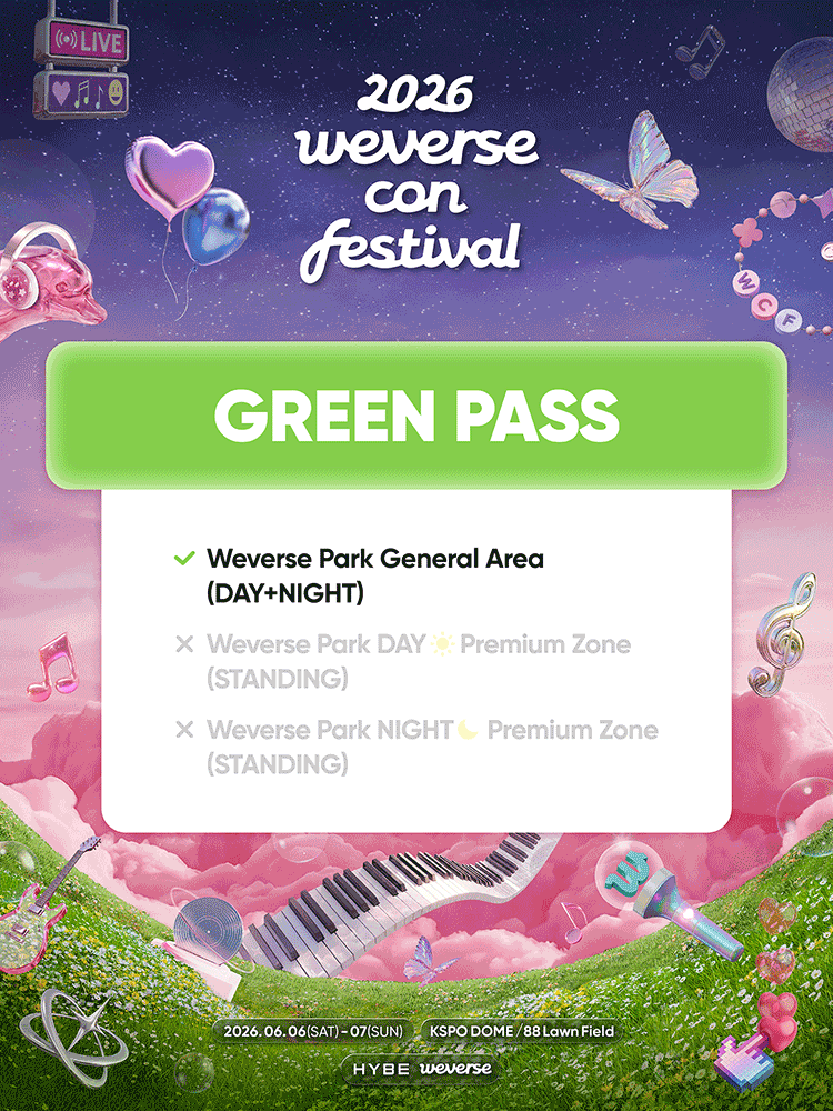 Weverse Con Festival 공연 포스터