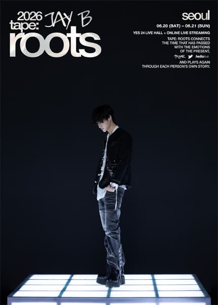 JAY B tape: roots seoul 공연 포스터