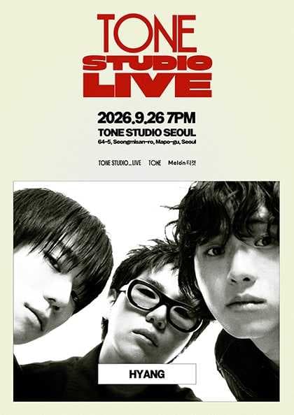 TONE STUDIO LIVE, HYANG 공연 포스터